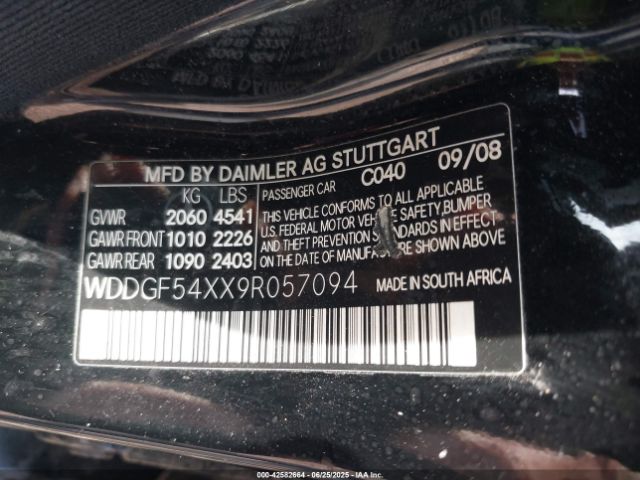 2009 MERCEDES-BENZ C 300 WDDGF54XX9R057094 Photo 8