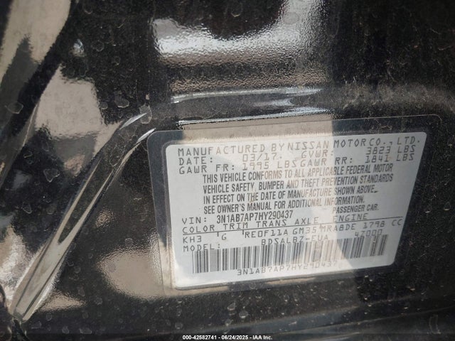 3N1AB7AP7HY290437 Nissan Sentra