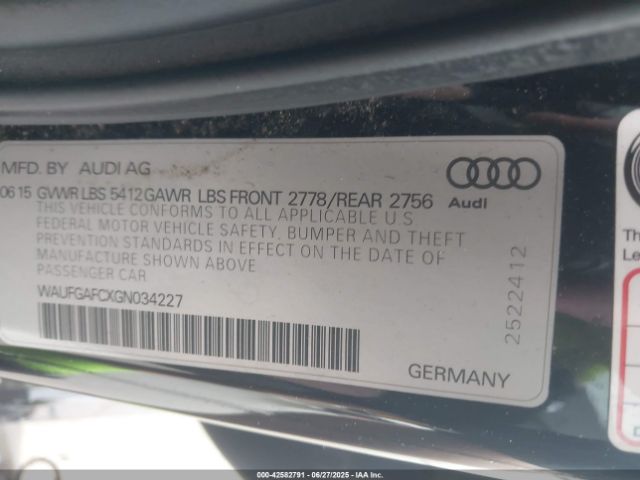 2016 AUDI A6 WAUFGAFCXGN034227 Photo 8