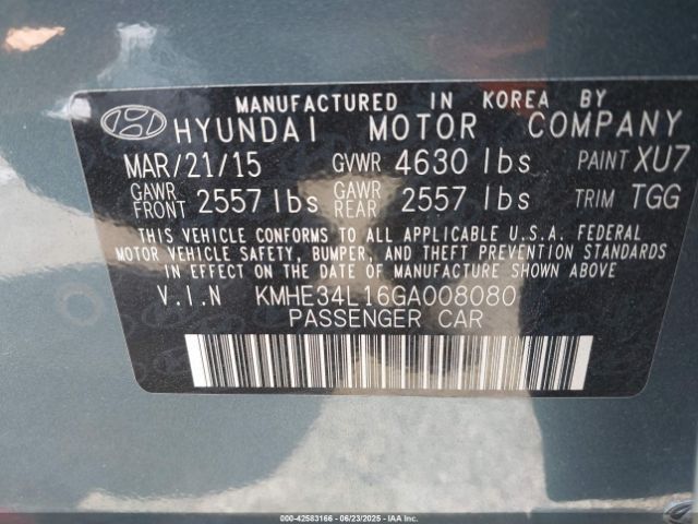 KMHE34L16GA008080 Hyundai dohc gdi nu
