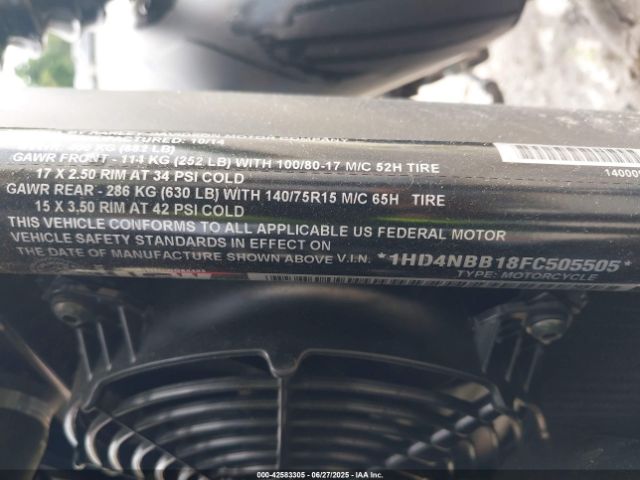 2015 HARLEY-DAVIDSON XG750 1HD4NBB18FC505505 Photo 9