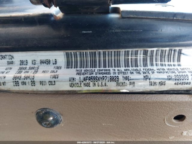 2000 JEEP WRANGLER 1J4FA59SXYP718029 Photo 8
