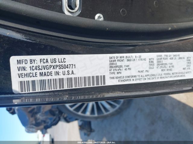 2023 JEEP GRAND WAGONEER 1C4SJVGPXPS504771 Photo 8