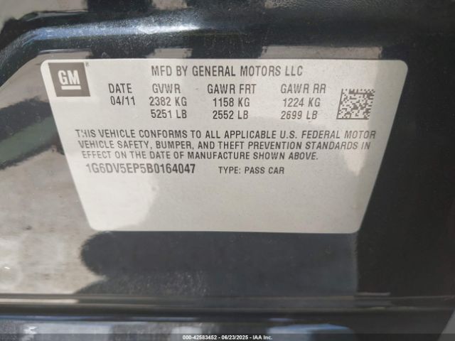 2011 CADILLAC CTS-V 1G6DV5EP5B0164047 Photo 8
