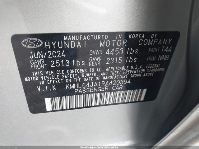KMHL64JA1RA420394 Hyundai gdi theta iii