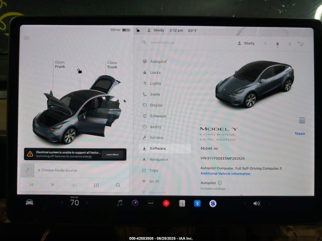 2021 TESLA MODEL Y 5YJYGDEE5MF293525 Photo 6