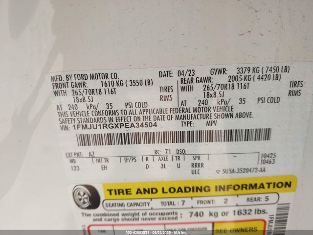 1FMJU1RGXPEA34504 Ford gtdi-high