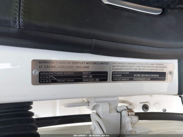 2017 BENTLEY FLYING SPUR SCBEJ9ZA9HC065820 Photo 8