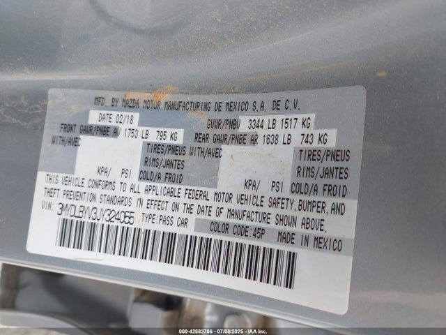 3MYDLBYV3JY324055 Toyota p5v