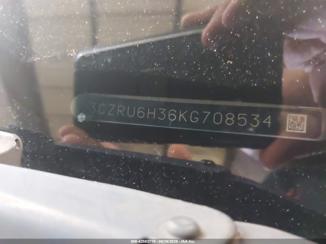 2019 Honda Hr-v Lx მანქანა იყიდება აუქციონზე, vin: 3CZRU6H36KG708534, აუქციონის ნომერი: 42583718
