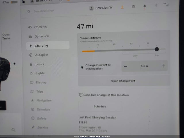 5YJ3E1EC9LF742040 Tesla MODEL 3