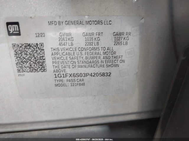 2023 CHEVROLET BOLT EV 1G1FX6S03P4205832 Photo 8