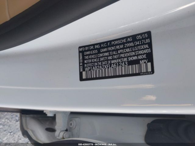 2015 PORSCHE CAYENNE WP1AB2A2XFLA61243 Photo 8
