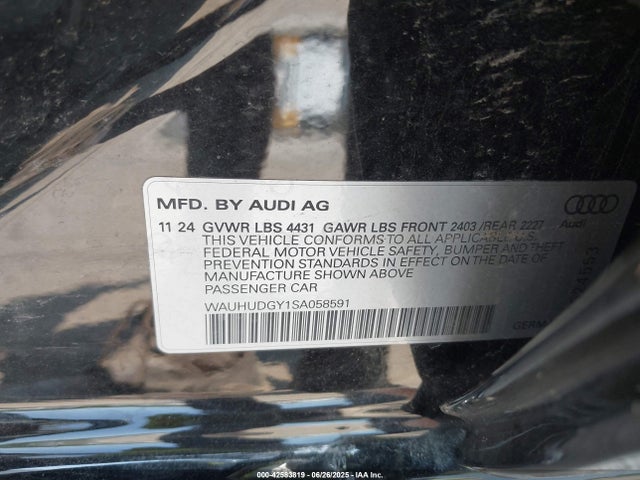 2025 AUDI A3 WAUHUDGY1SA058591 Photo 8