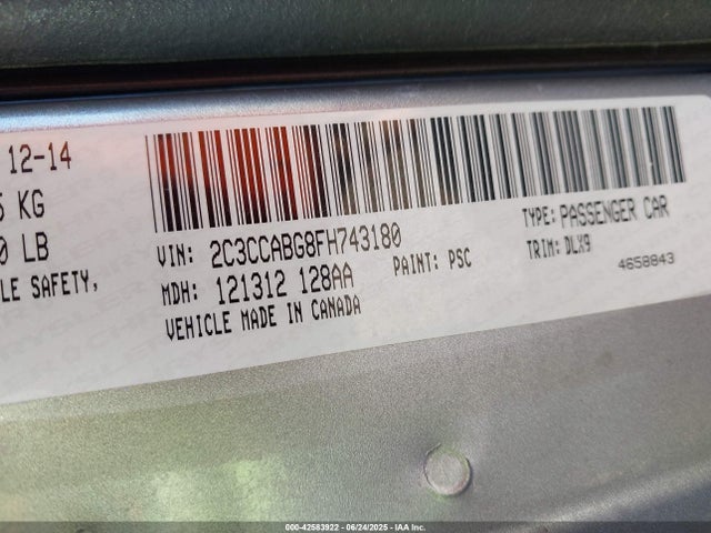 Chrysler 2015 2015 2C3CCABG8FH743180 Image 9