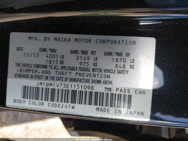 JM1BM1V73E1151098 Mazda pe