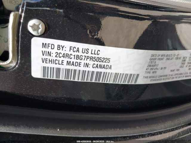2C4RC1BG7PR505225 Chrysler Pacifica