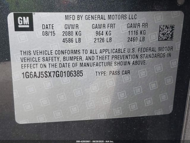 2016 CADILLAC ATS 1G6AJ5SX7G0106385 Photo 8