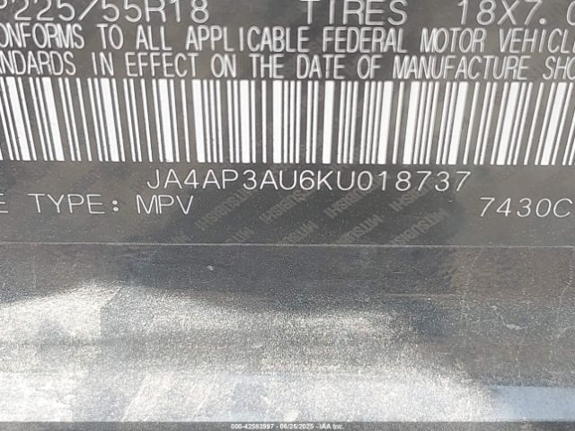 2019 MITSUBISHI OUTLANDER SPORT JA4AP3AU6KU018737 Photo 8