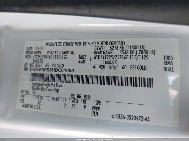 Ford 2017 2017 1FDEE3FS8HDC61006 Image 8