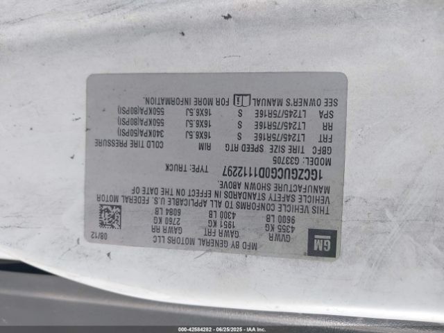 2013 CHEVROLET EXPRESS 3500 1GCZGUCG0D1112297 Photo 8