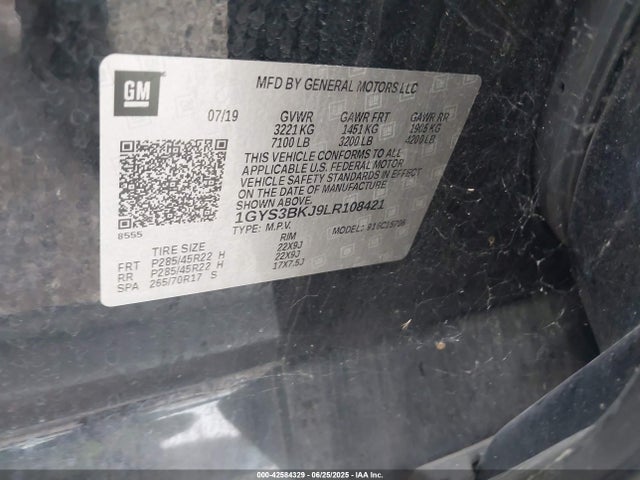 2020 CADILLAC ESCALADE 1GYS3BKJ9LR108421 Photo 8