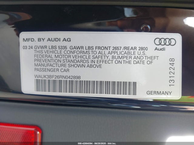 2024 AUDI A6 WAUK3BF26RN042898 Photo 8
