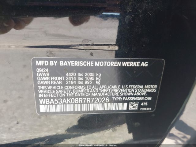 2024 BMW 228 GRAN COUPE WBA53AK08R7R72026 Photo 8