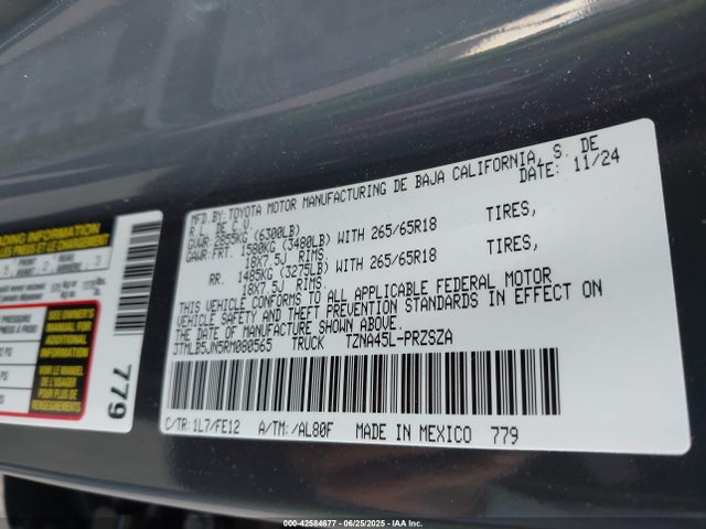 Toyota t24a-fts 2024 3TMLB5JN5RM080565 Image 9