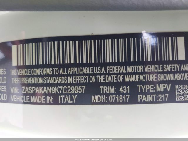 2019 ALFA ROMEO STELVIO ZASPAKAN9K7C29957 Photo 8