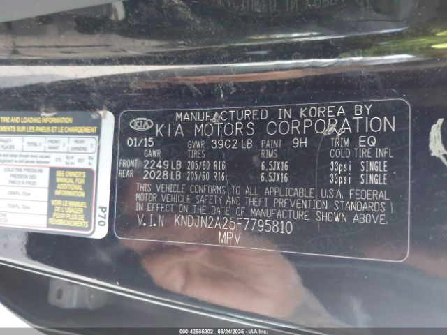 KNDJN2A25F7795810 KIA dohc gdi gamma