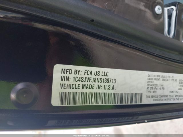 2022 JEEP GRAND WAGONEER 1C4SJVFJ8NS139713 Photo 8