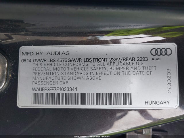 2015 AUDI A3 WAUEFGFF7F1033344 Photo 8