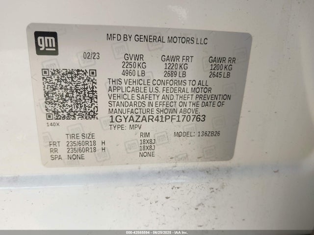 2023 CADILLAC XT4 1GYAZAR41PF170763 Photo 8