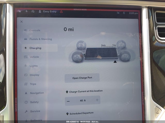 5YJSA1S17EFP44916 Tesla MODEL S