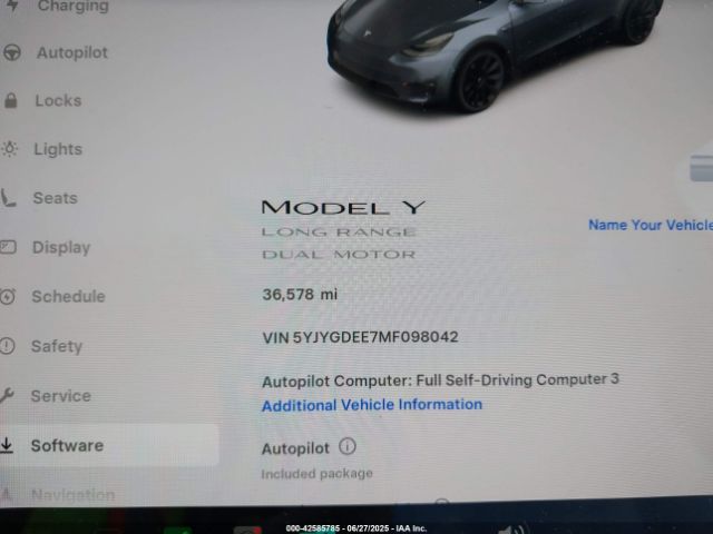 2021 TESLA MODEL Y 5YJYGDEE7MF098042 Photo 6
