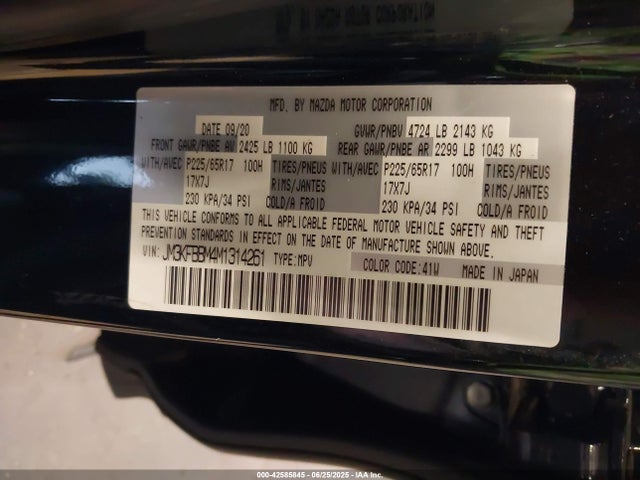 Mazda py cylinder decativation 2021 JM3KFBBM4M1314261 Image 9
