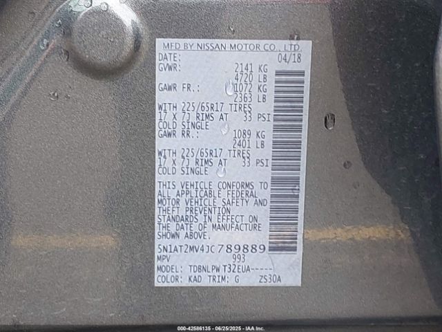 2018 NISSAN ROGUE 5N1AT2MV4JC789889 Photo 8