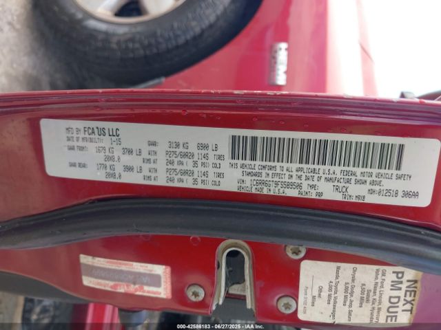2015 RAM 1500 1C6RR6GT9FS589506 Photo 8