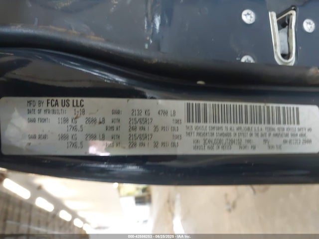 3C4NJDDB1JT284152 Jeep Compass