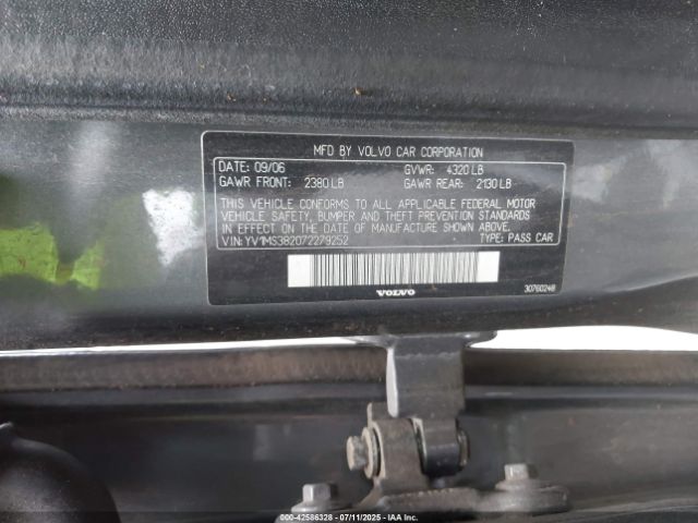 2007 VOLVO S40 YV1MS382072279252 Photo 8
