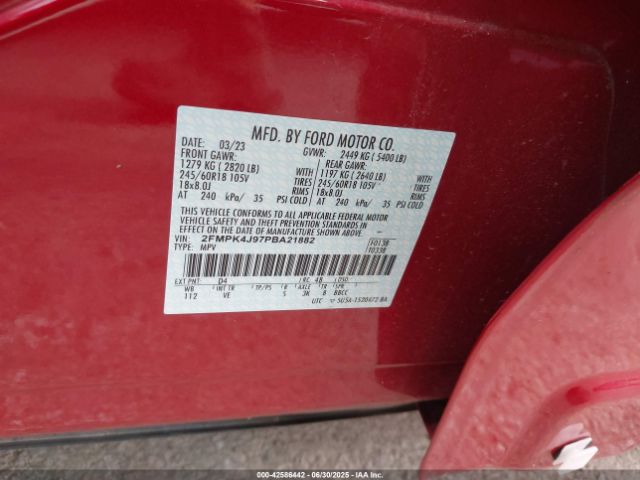 2023 FORD EDGE 2FMPK4J97PBA21882 Photo 8