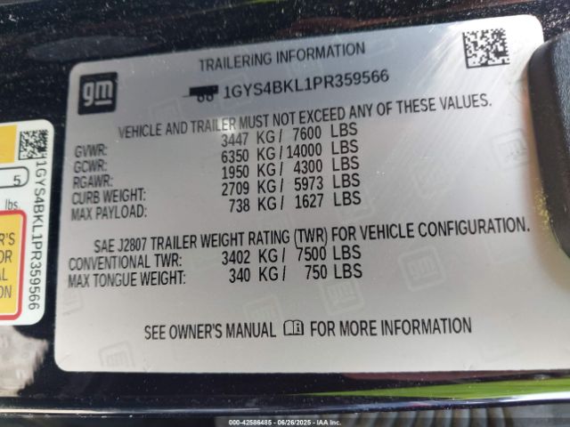 2023 CADILLAC ESCALADE 1GYS4BKL1PR359566 Photo 8