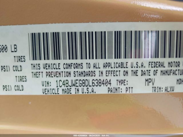 2013 JEEP WRANGLER UNLIMITED 1C4BJWEG8DL638404 Photo 8