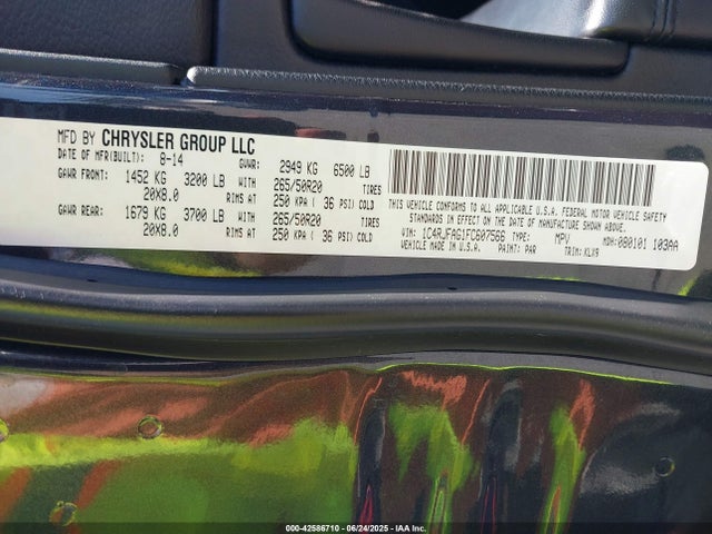 1C4RJFAG1FC607566 Jeep 2015