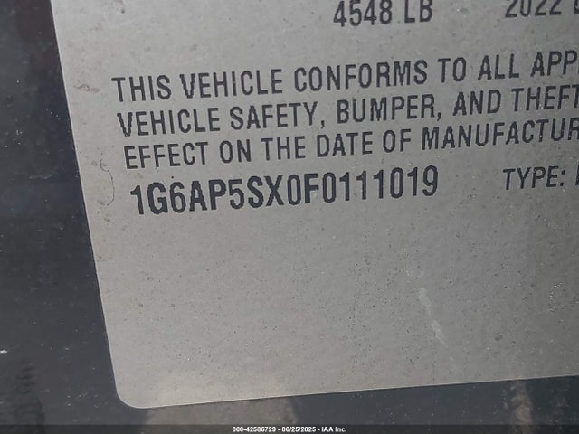 2015 CADILLAC CTS 1G6AP5SX0F0111019 Photo 8