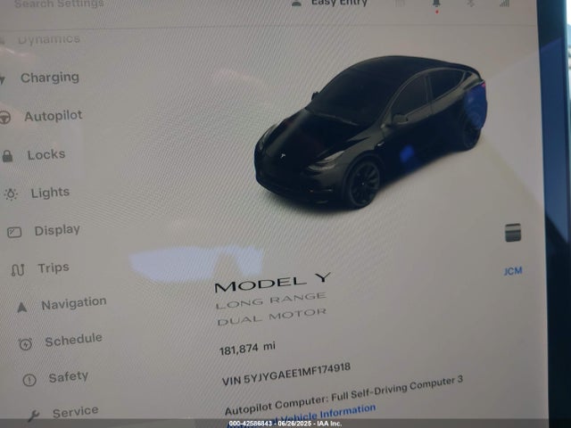 2021 TESLA MODEL Y 5YJYGAEE1MF174918 Photo 6