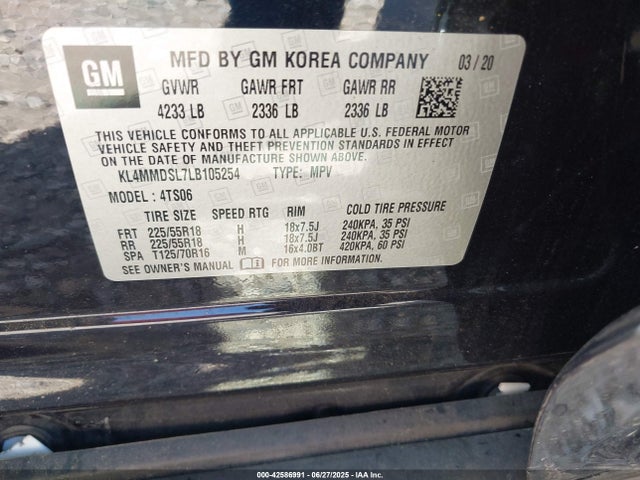 Buick l3t - sidi, vvt, alum 2020 KL4MMDSL7LB105254 Image 9