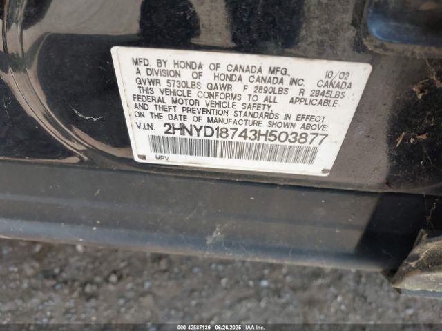 2003 ACURA MDX 2HNYD18743H503877 Photo 8