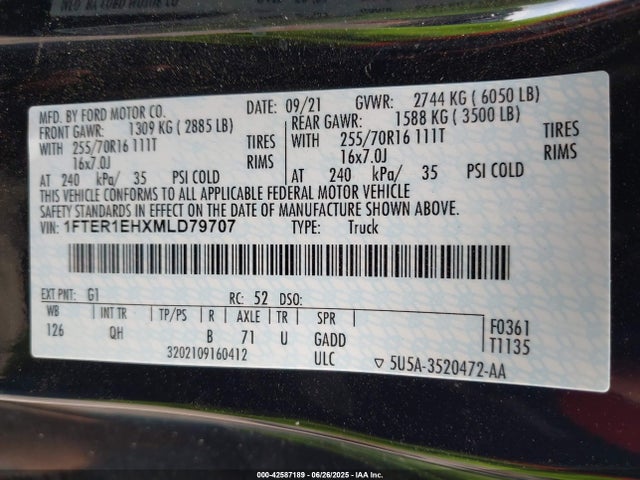 Ford 2021 2021 1FTER1EHXMLD79707 Image 9
